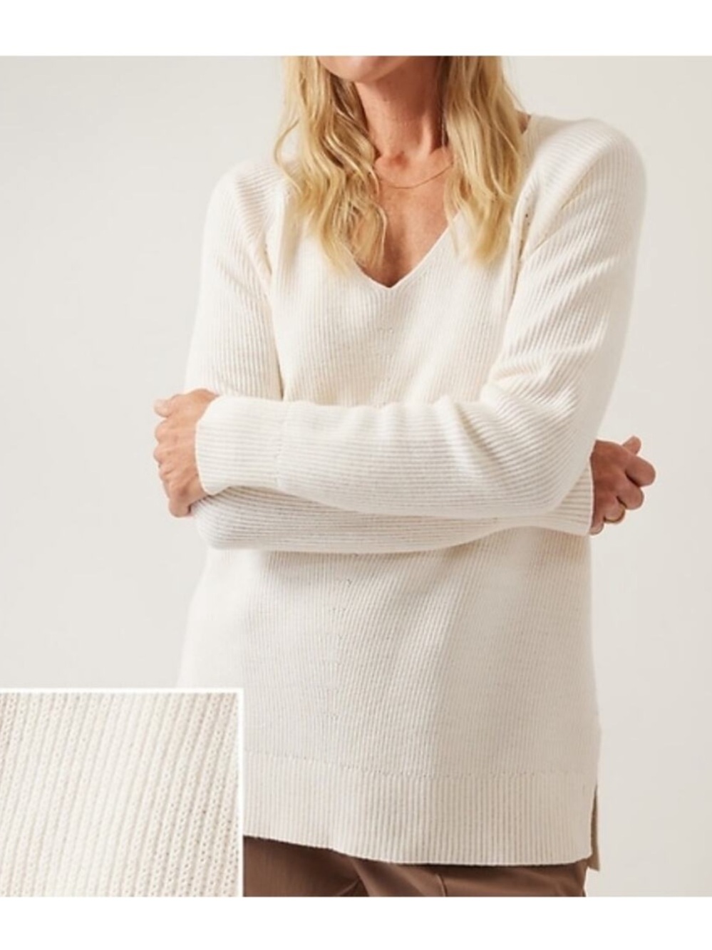 Athleta Hanover Vneck Sweater